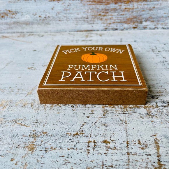 *Pick Your Own Pumpkin Patch Square Block 4” - Picture 11 of 12